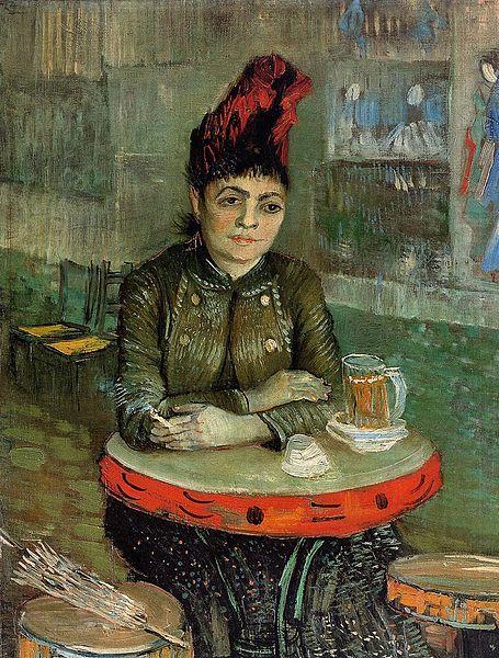 Vincent Van Gogh Agostina Segatori Sitting in the Cafe du Tamourin china oil painting image